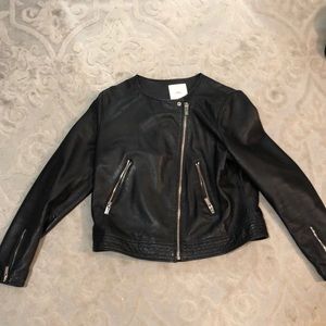 MNG Genuine Leather Jacket Size L